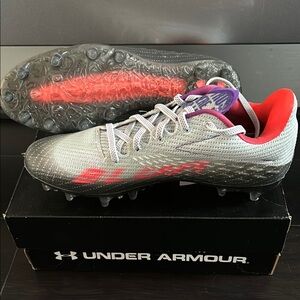 Under Armour WOMENS BLUR SMOKE MC CLEATS SZ 8 NEW IN BOX